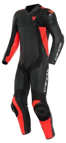 Dainese Assen 2 Black Black Fluo Red